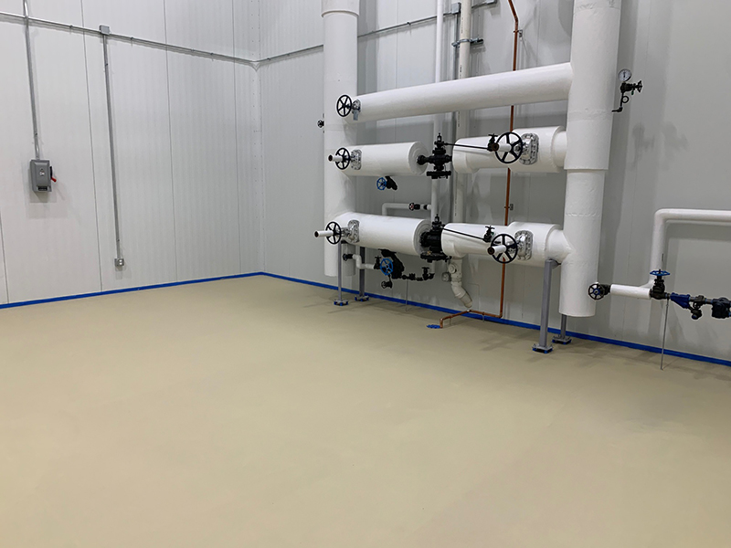 Invision-Comcorco-4-fast top cementitious urethane on new cbd facility floor
